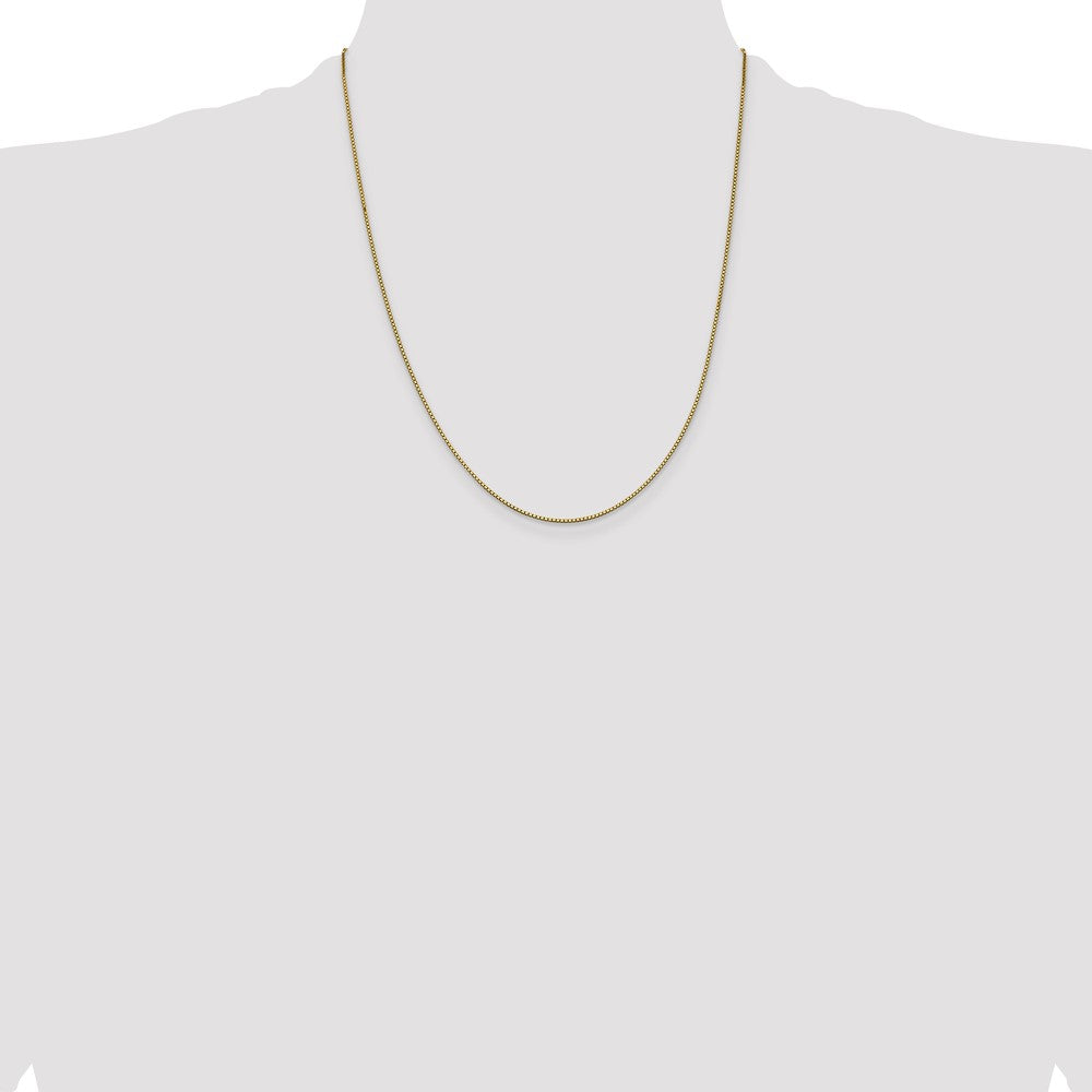 10k Yellow Gold 0.95 mm Box Chain (2.29 grams)