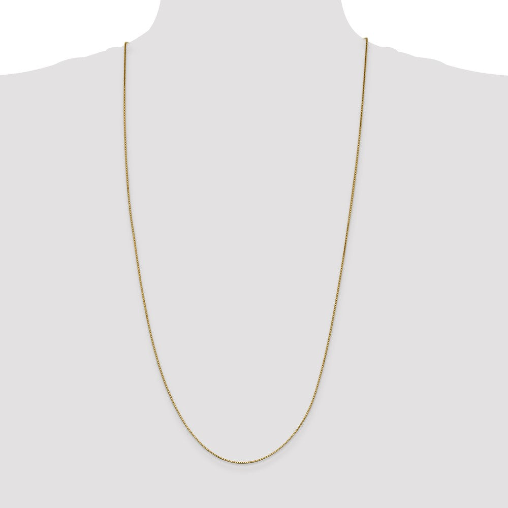 10k Yellow Gold 0.95 mm Box Chain (2.29 grams)