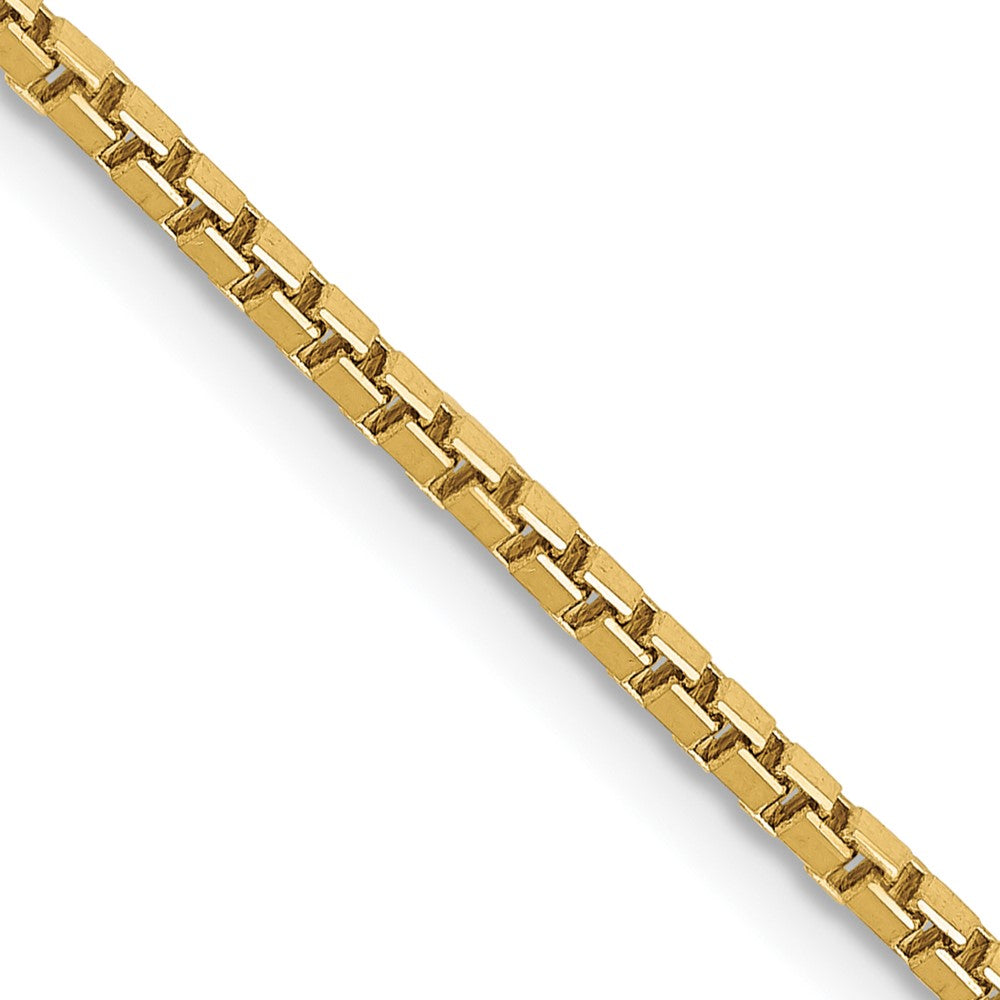 10k Yellow Gold 1.5 mm Box Chain