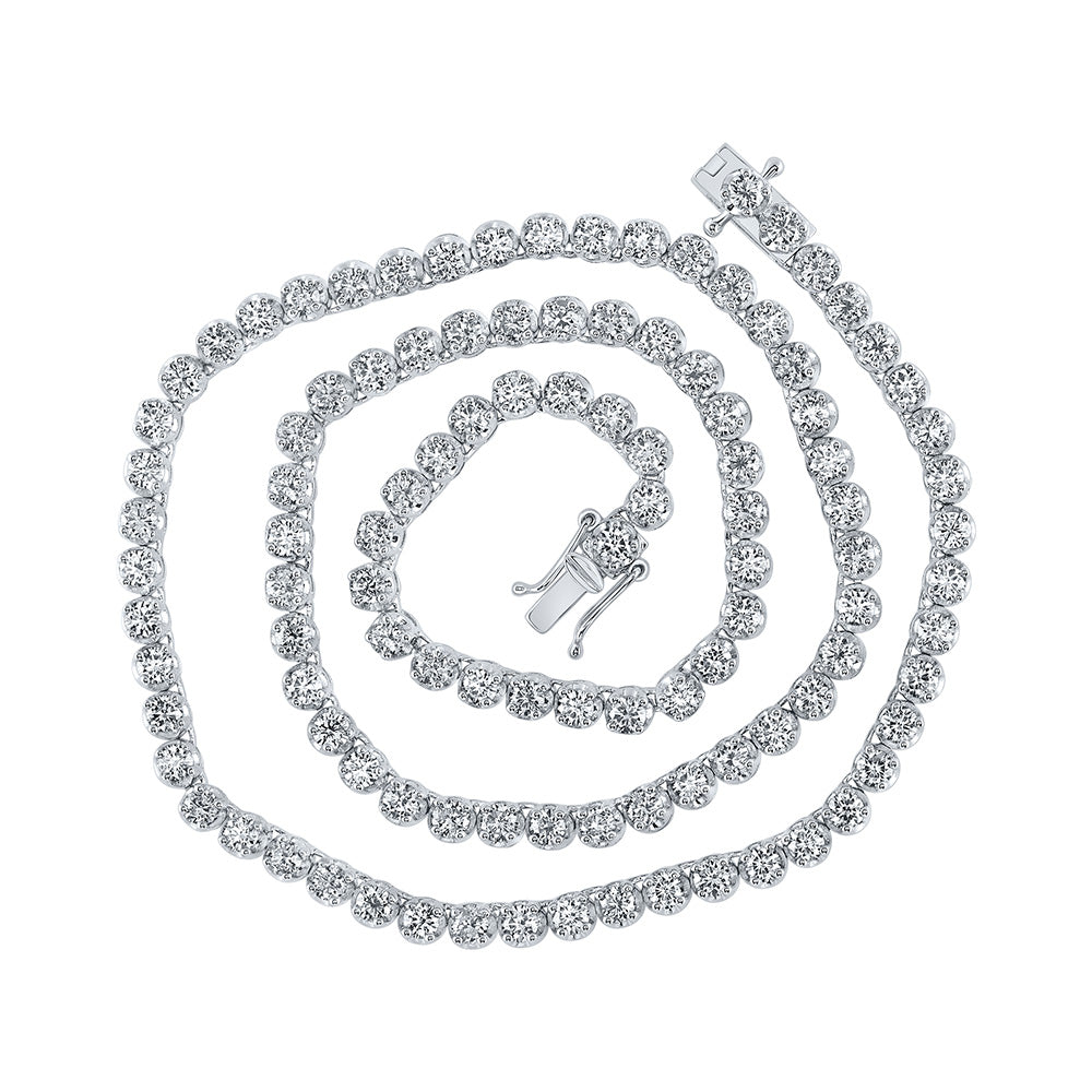 White gold mens tennis on sale chain