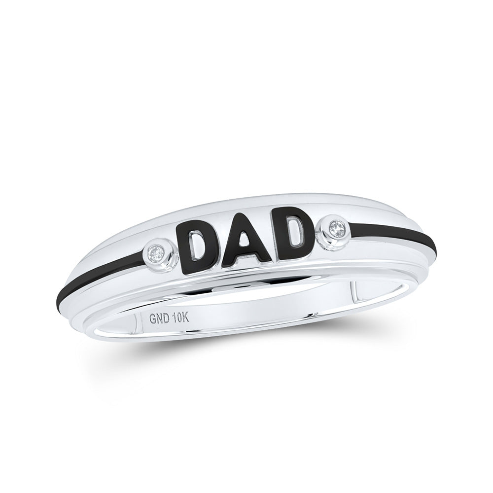 White gold dad on sale ring